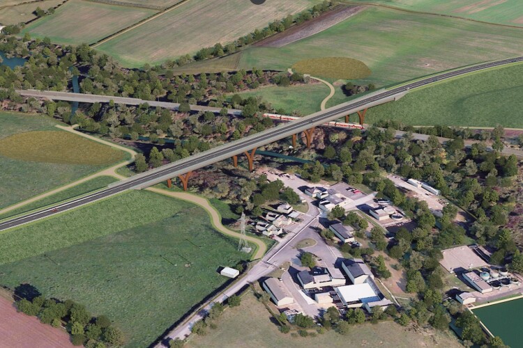A five-span bridge will carry the bypass over the River Witham and the East Coast railway line 