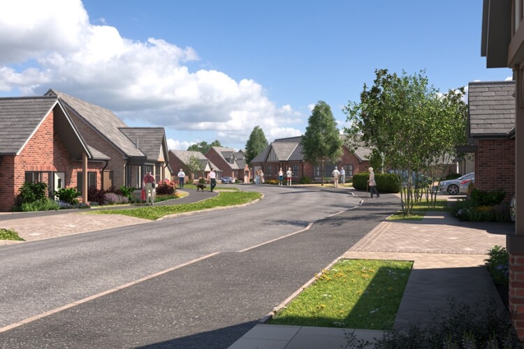 CGI of McCarthy Stone's planned Woodhall Spa development in Lincolnshire