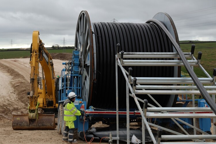 Typical cabling works delivered as part of the framework (image from Morgan Sindall)