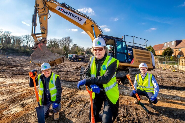 Pictured from left to right are Purfleet Community Forum chair John Rowles, PCRL chair Ken Dytor, Chair and Keltbray project manager John O&rsquo;Sullivan