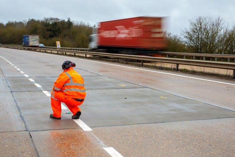 Concrete carriageways and notoriously noisy. New quieter surfaces are promised.