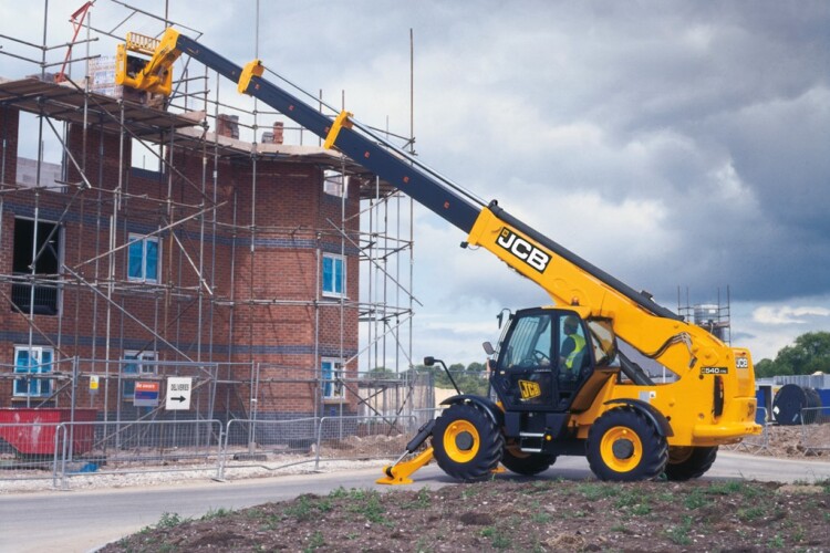 JCB Loadall with patent-protected load monitoring systems