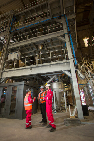 Most of the MevoCem produced in Wrexham will go straight into CCP Products’ production line