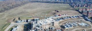 An aerial view of the Kirkleatham Green development