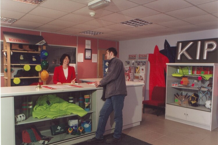 A Kitsons Insulation Products trade counter back in the day [photo from kitsonsts.co.uk]