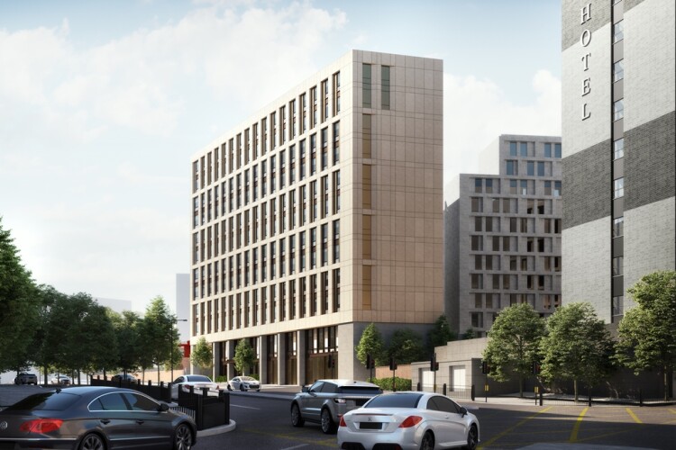 CGI of the planned purpose-built student accommodation (PBSA) on St James&rsquo; Boulevard