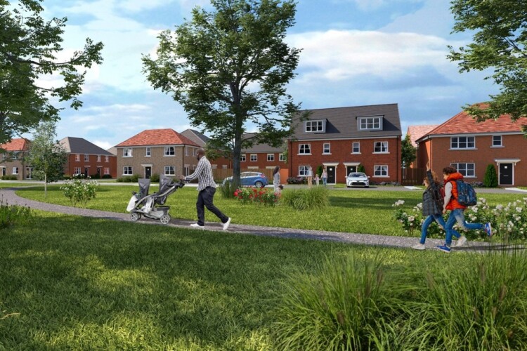 An artist&rsquo;s impression of the third phase at Kirkleatham Green.