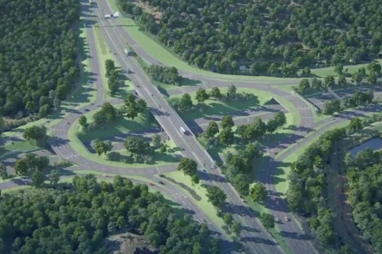 An integral bridge on the new Wisley Interchange, where the M25 meets the A3, will be monitored by strain guages
