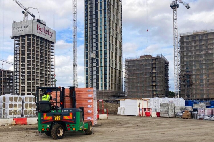 CCF delivers Kingspan insulation boards to Berkeley&rsquo;s TwelveTrees Park development in West Ham
