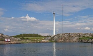 The first Modvion wooden wind tower was erected outside Gothenburg in April 2020