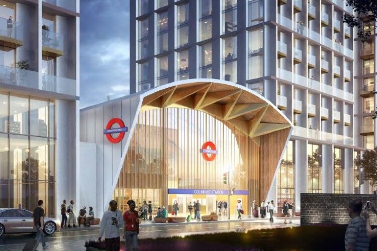 CGI of the planned new station at Colindale