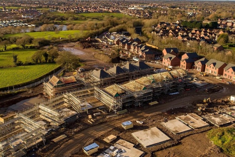 Lane End's Rilshaw Lane development in Winsford, seen in January 2020 (image from www.laneend.org)