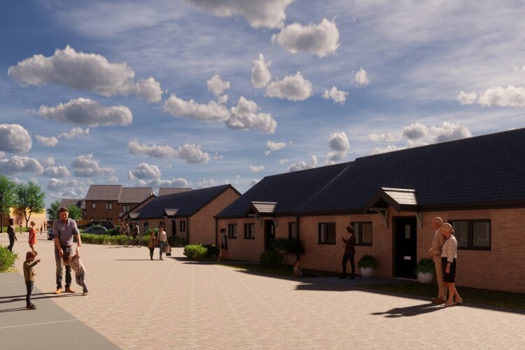 CGI of the new Thrybergh  estate
