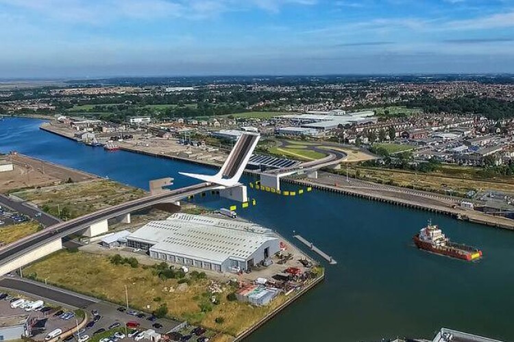 Gull Wing, with opening middle section, will be the third crossing of Lake Lothing crossing in Lowestoft