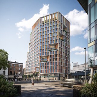 CGI of the Southwark over-station development (Hayes Davidson)