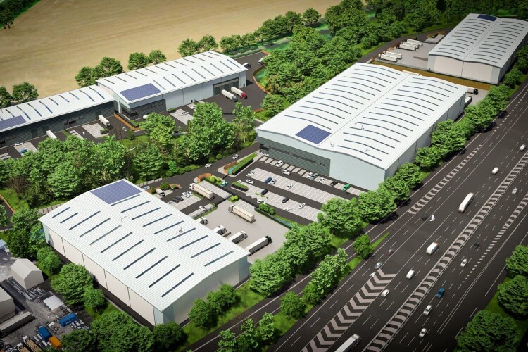 CGI of the new warehouses