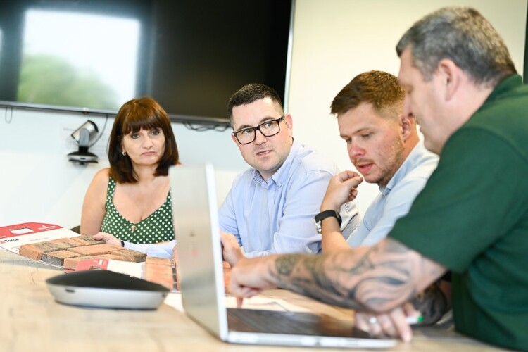 Kori Construction’s management team of (left to right) finance director Sue Bird, pre-construction director Tony Robinson, managing director Jordan Connachie and founder-director Steve Culbert