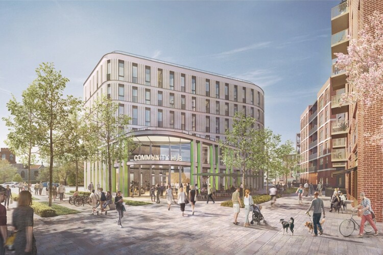 Weston  Homes has walked away from the Anglia Square development in Norwich and written off &pound;7.5m [Images: Weston Homes]