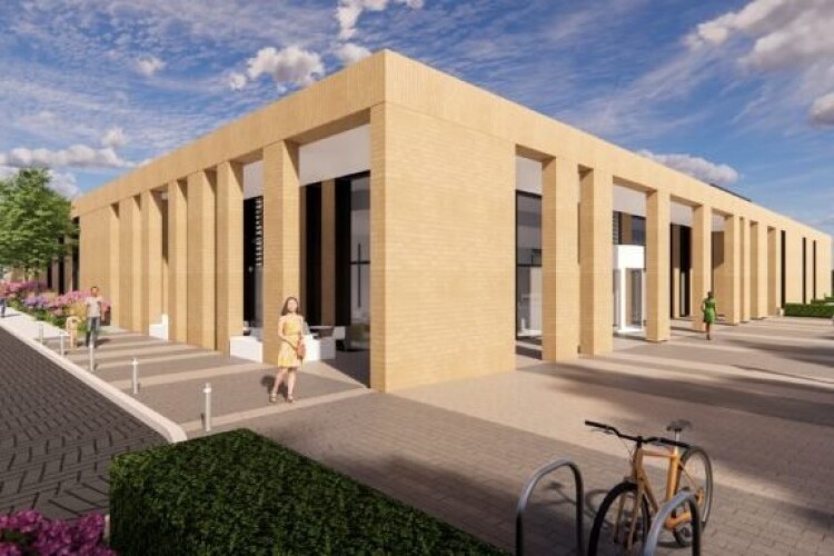 CGI of the Norfolk & Norwich University Hospital Diagnostic Centre that Morgan Sindall will build
