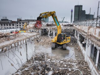 Demolition work on site is progressing