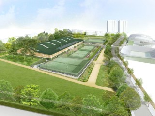 Indoor and outdoor courts, clubhouse and underground parking