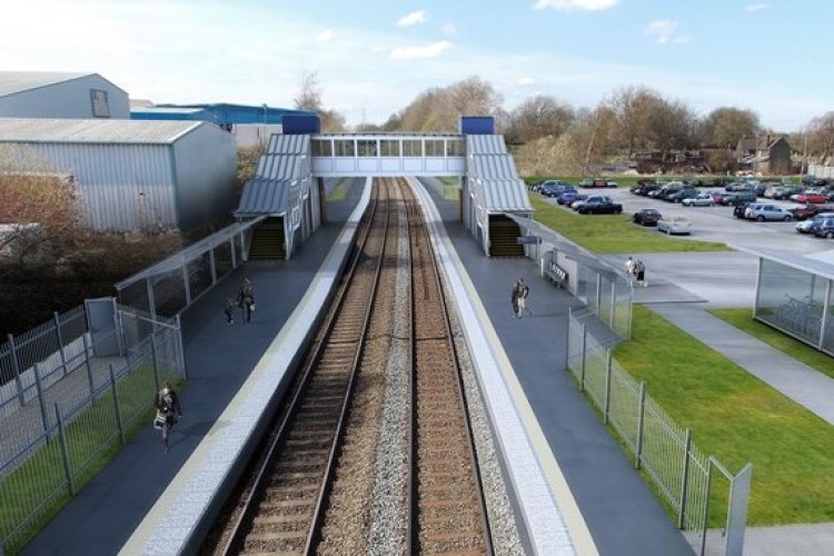 The design for Darlaston railway station