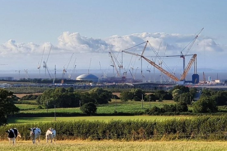 Ashley Daniels' photo shows the SGC250 at Hinkley Point C [- click on image to enlarge]