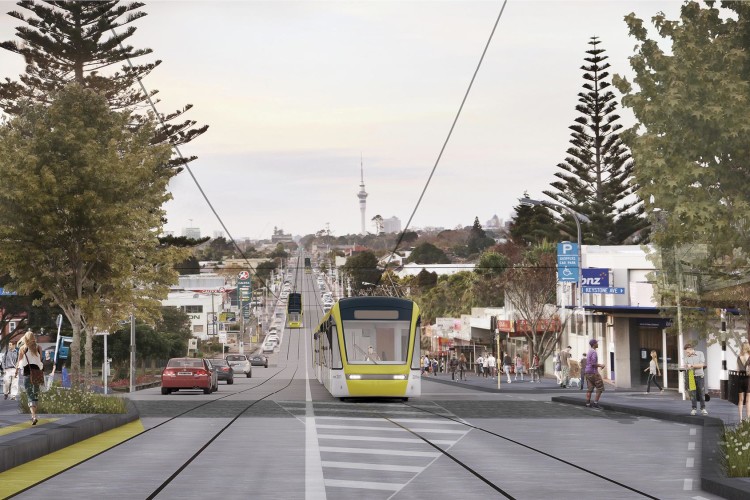 A JV of Arup and Jacobs created an indicative reference design for light rail in Auckland