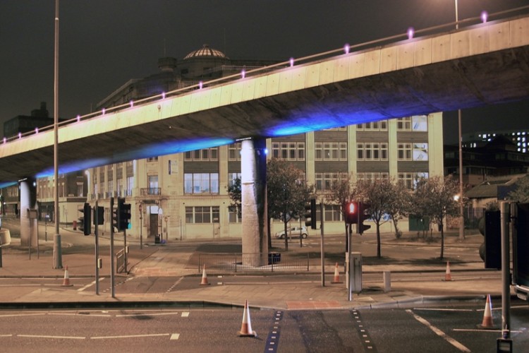 The Churchill Flyovers are more than 240 metres long