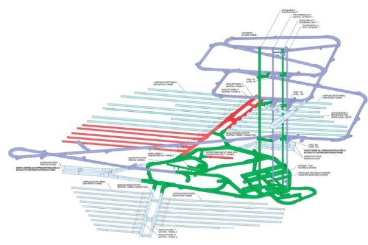 YIT will excavate two central tunnels and five final disposal tunnels 