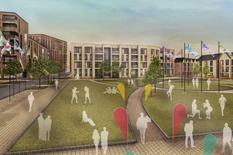 CGI of the planned athletes' village in Perry Bar