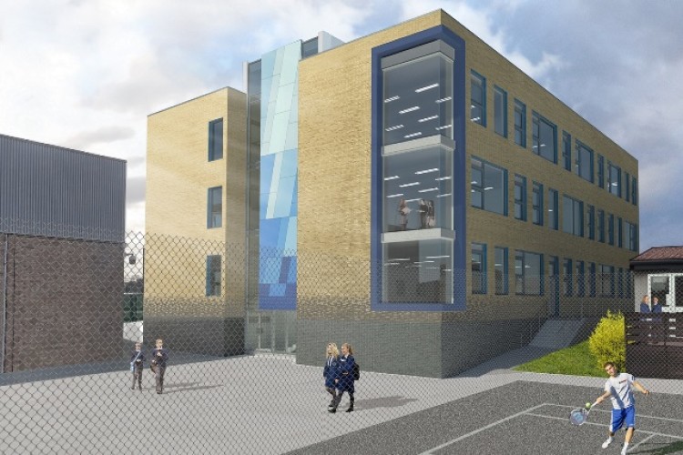 CGI of the new block at Furze Platt Senior School 