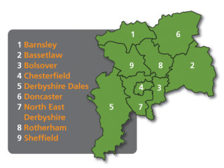 Sheffield city region incorporates parts of Derbyshire and Nottinghamshire