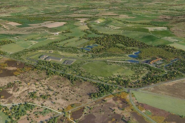 The mine site, south of Whitby