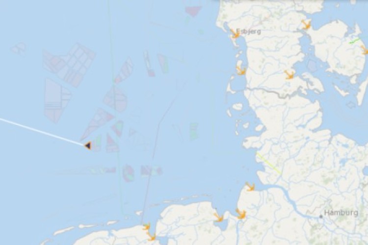 Map shows location of wind farm