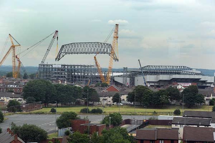 Severfield is Carillion's steelwork contractor on the Anfield stadium redevelopment in Liverpool