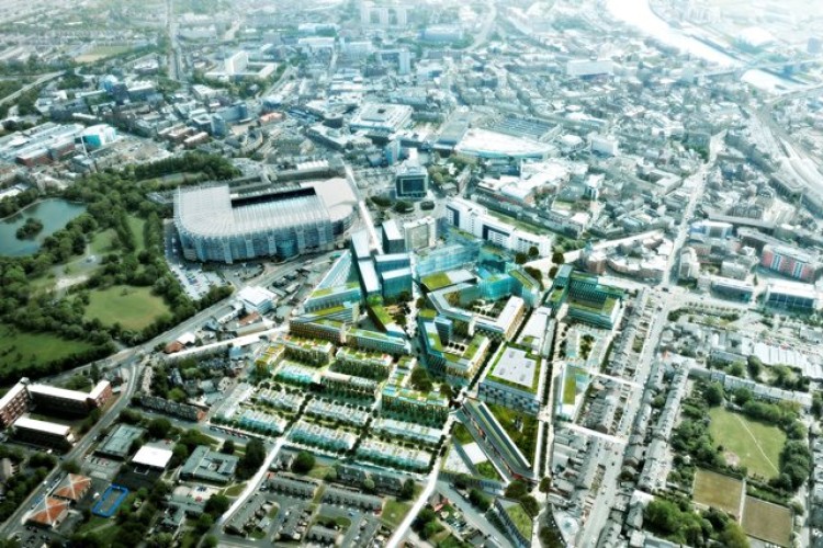Newcastle Science Central is in the city&rsquo;s Accelerated Development Zone, next to the St James&rsquo;s Park football stadium