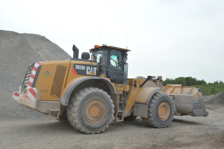 Aggregate Industries' fleet includes one of the first Cat 982M wheeled loaders in the UK