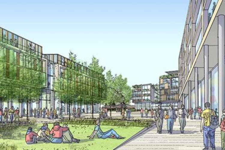 Image of a redeveloped Gilmorehill campus