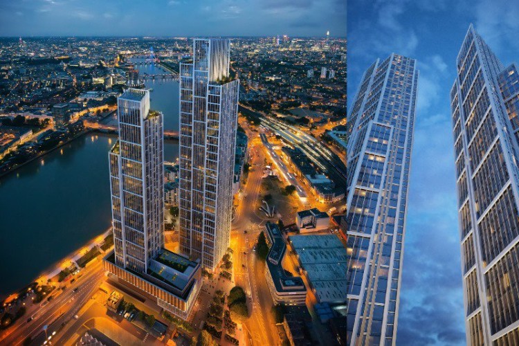 The planned towers of One Nine Elms