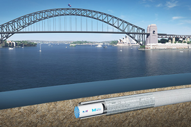 Artist's impression of the tunnel