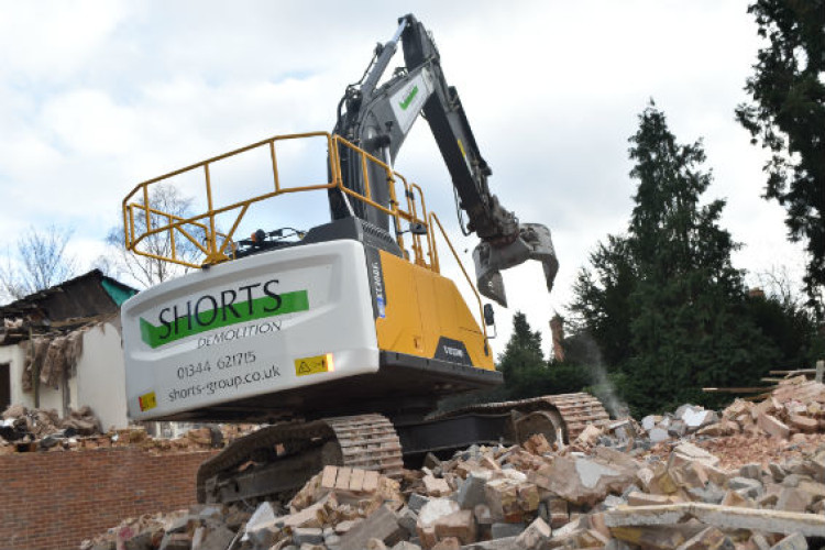 One of the new Volvo excavators