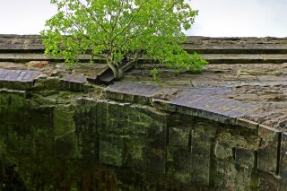 How the stonework looked before the repair [Photo &copy;The HRE Group]