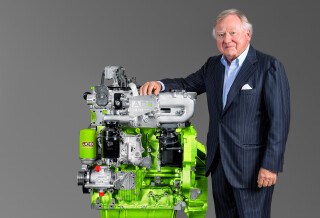 Lord Bamnford and the JCB hydrogen engine