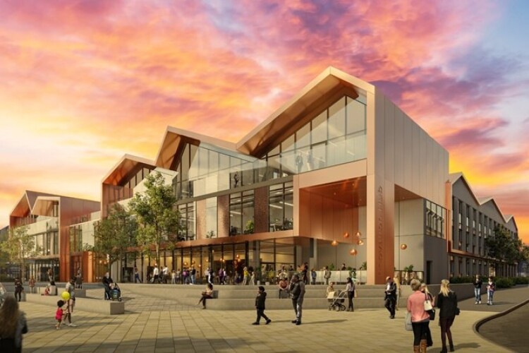 Artist's impression of Scunthorpe's the 'enterprise and innovation hub'. We used to call them business centres. Or just offices.