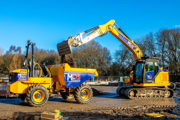 The new machinery has been put to work on housing developments