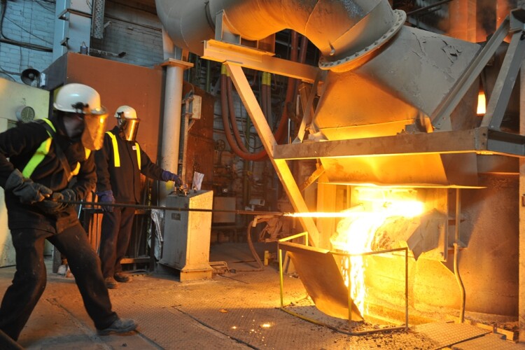 Trial melts in an electric arc furnace