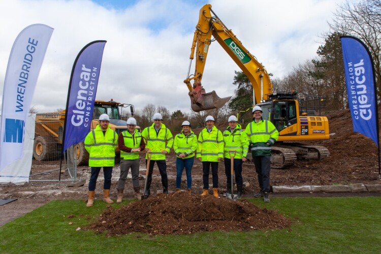 A ground-breaking ceremony was attended by executives from Glencar, GLP, specialist investor Bridges and property company Wrenbridge