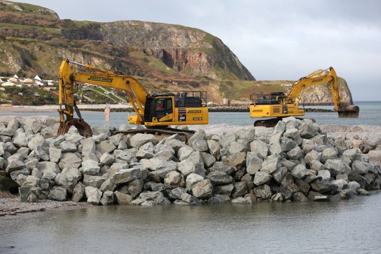 Jones Bros will place 70,000 tonnes of rock armour