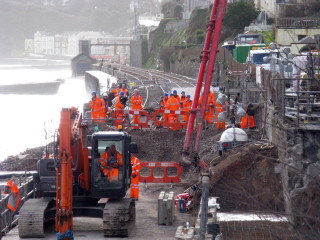 Amco carried out the initial reconstruction of the sea wall